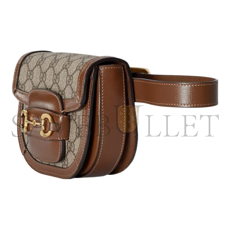 G*u*i horsebit 1955 half circle waist bag 760198 (16*13*6.5cm)